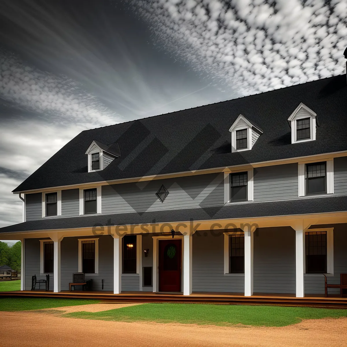 Picture of Modern Residential Building with Skyline View