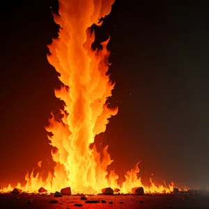 Fiery Blaze - Intense Flamethrower in Action