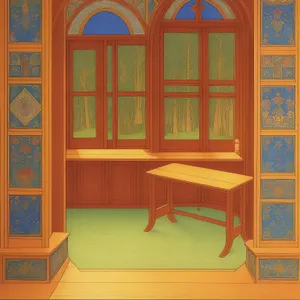 Modern Luxury Wood Table in Stylish Interior