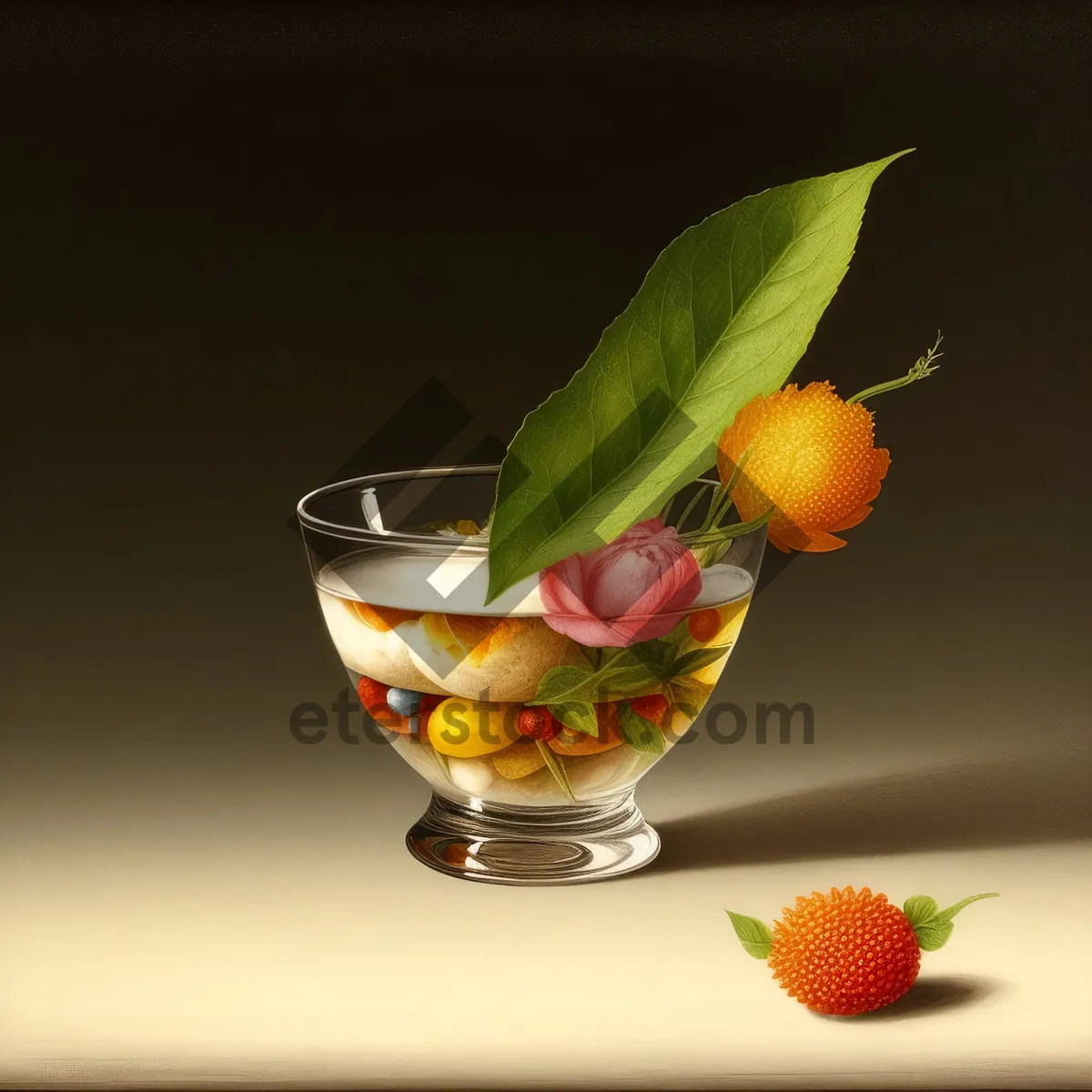 Picture of Refreshing Citrus Berry Delight in Glass