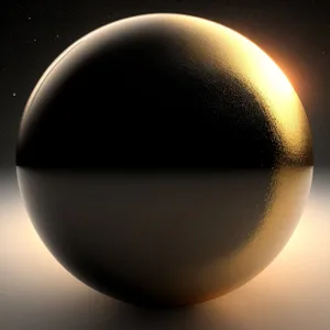 Luminous Celestial Satellite in Shiny Egg Design
