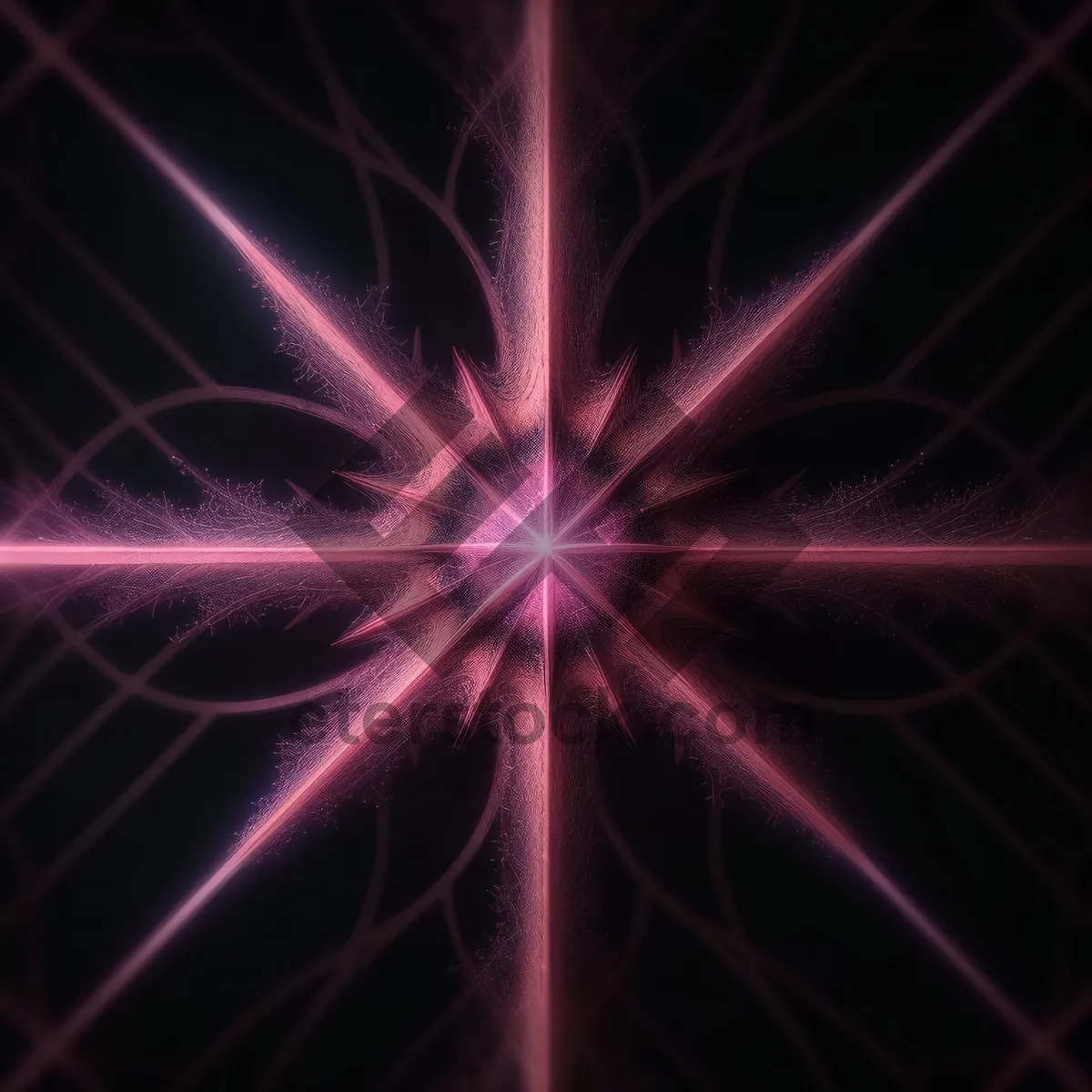 Picture of Laser Burst: Vibrant Fractal Energy in Space