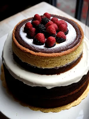 Delicious Berry Trifle with Chocolate Drizzle