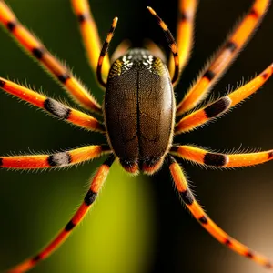 Garden Spider: Close-Up Snapshot of Hairy Arachnid