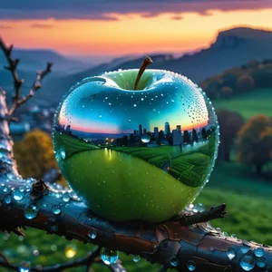 Juicy Granny Smith Apple for Healthy Eating Option