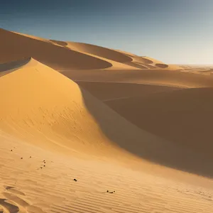 Golden Sahara Dunes - Majestic Beauty of Morocco's Desert