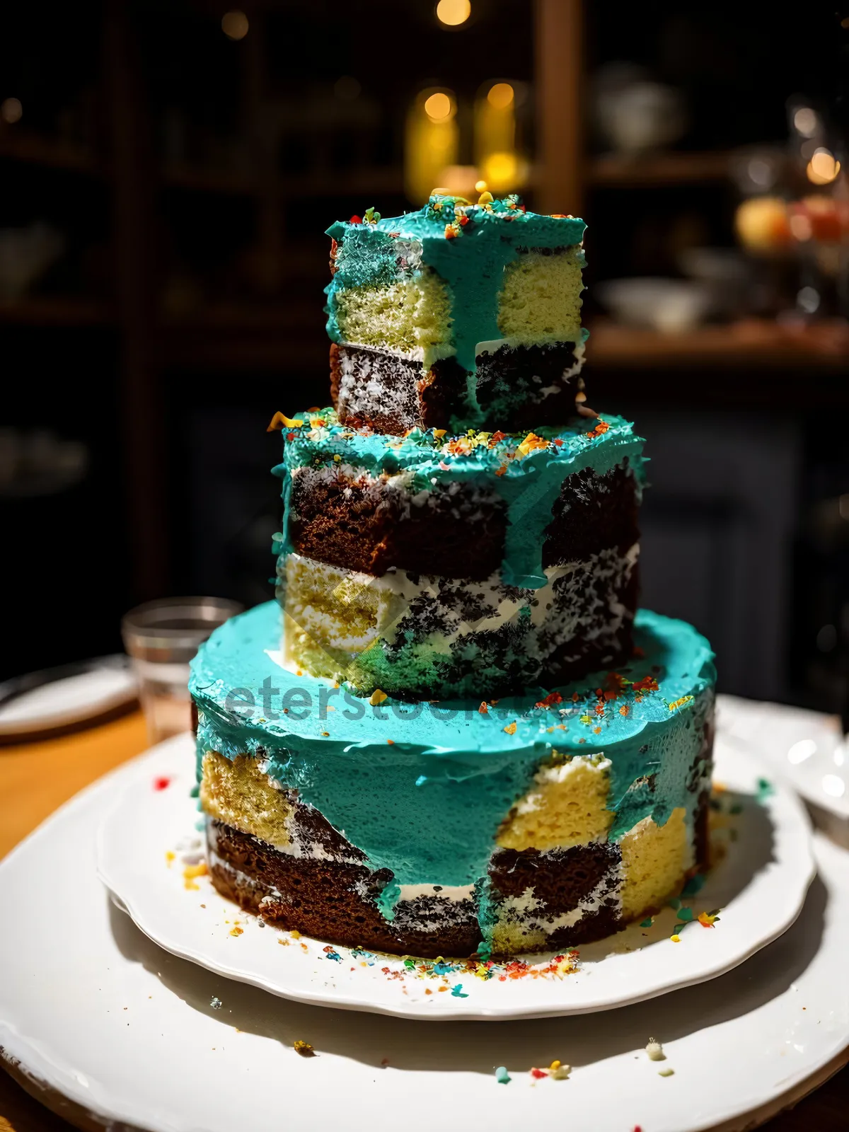 Picture of Delicious Cream Cake at Bakery