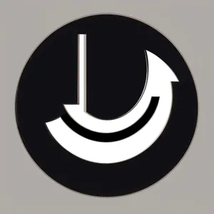 Black 3D Circle Symbol Icon Design Button
