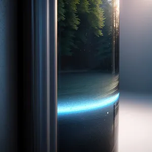 LED-lit Glass Bottle: Illuminating Refreshment and Aesthetic