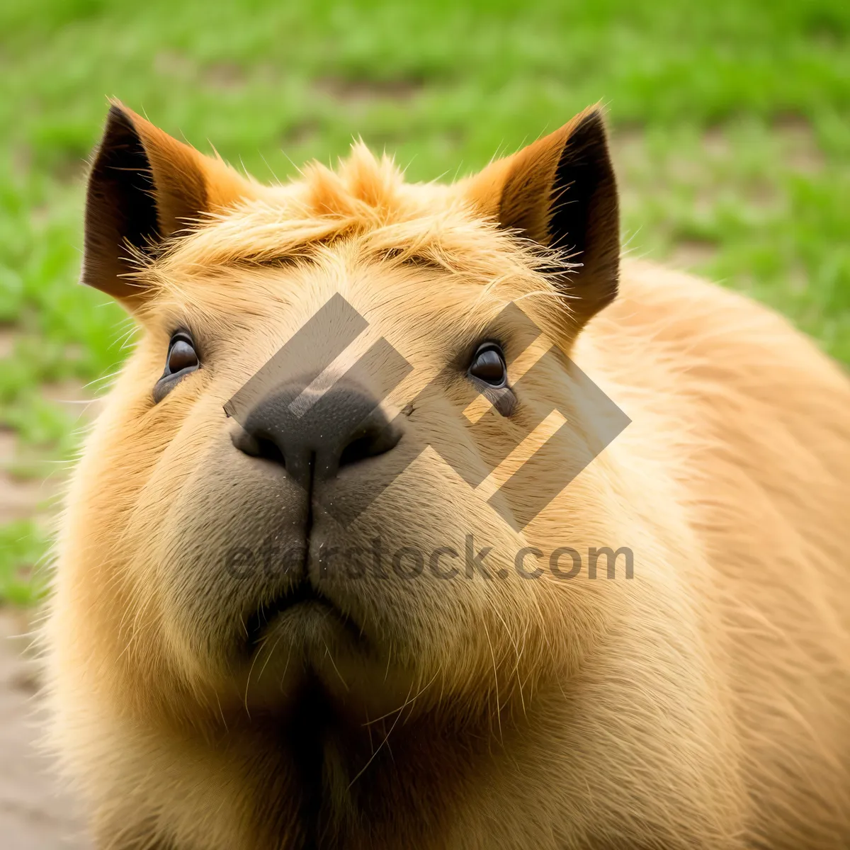 Picture of Majestic Mane: Wild Lioness with Intense Eyes