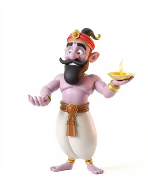 Whimsical 3D Automaton Cartoon Art