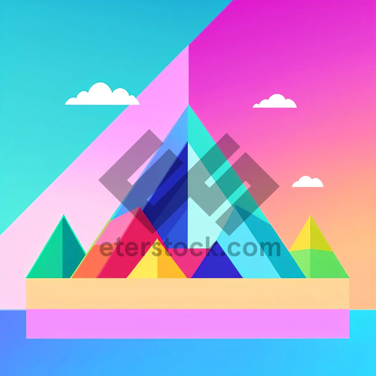 Picture of Symbolic flag design showcasing country's graphic icon.