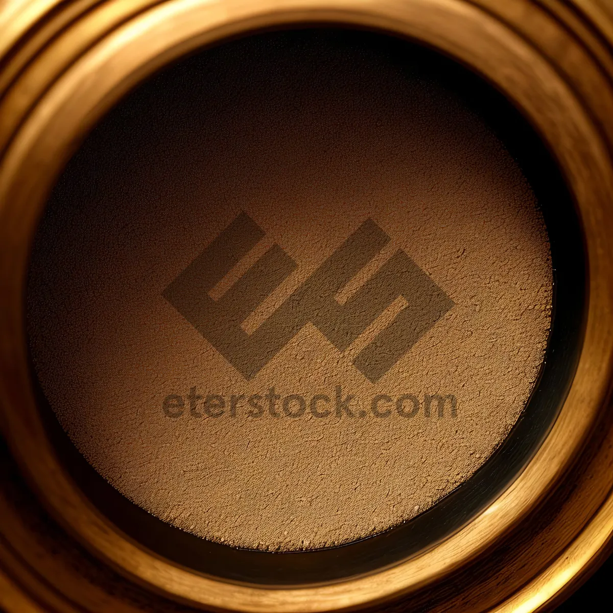 Picture of Dynamic Fractal Pattern in Shiny Bronze Hue