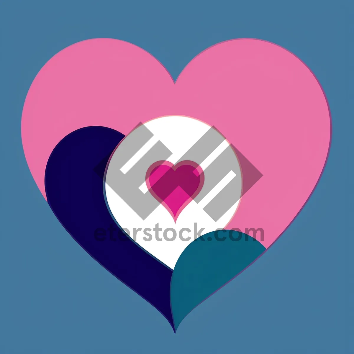 Picture of Romantic Valentine's Day Heart Symbol in Pink