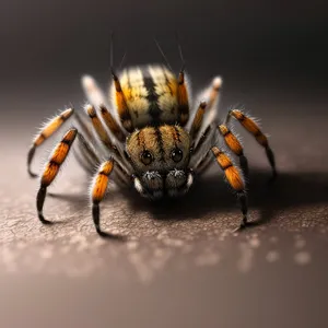 Fearsome Arachnid: Black & Gold Garden Spider