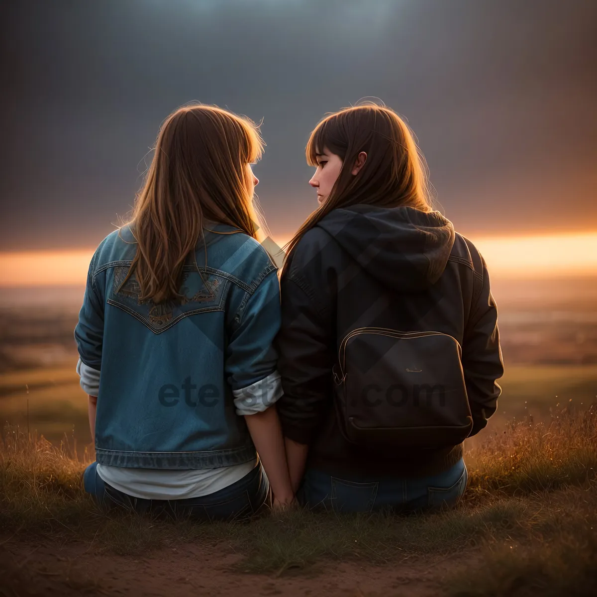 Picture of Smiling couple enjoying outdoor happiness together