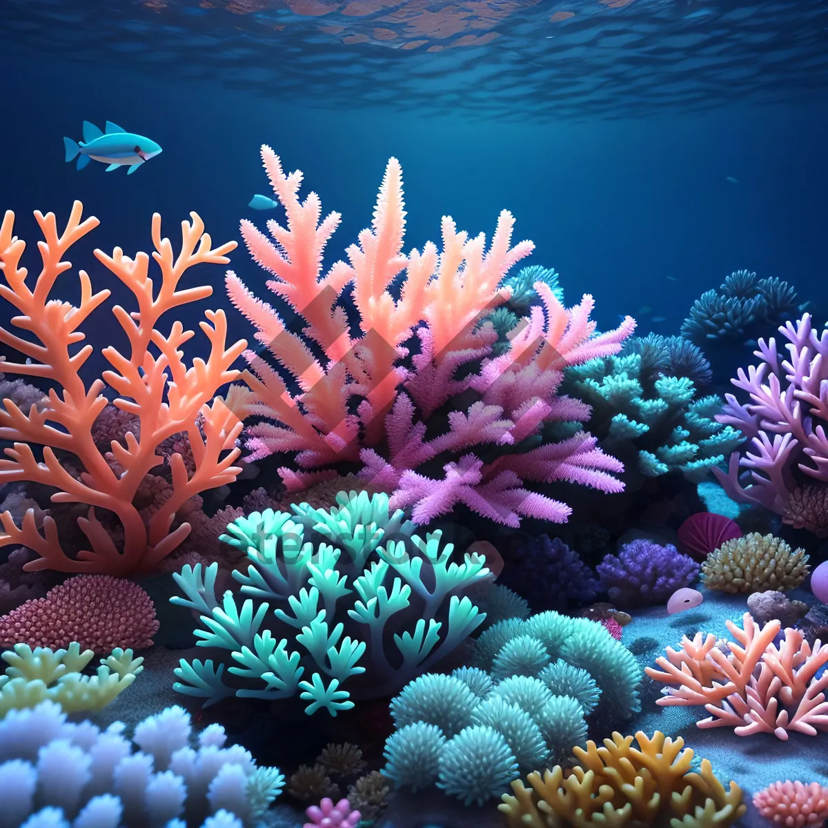 Picture of Colorful Coral Reef: Underwater Paradise