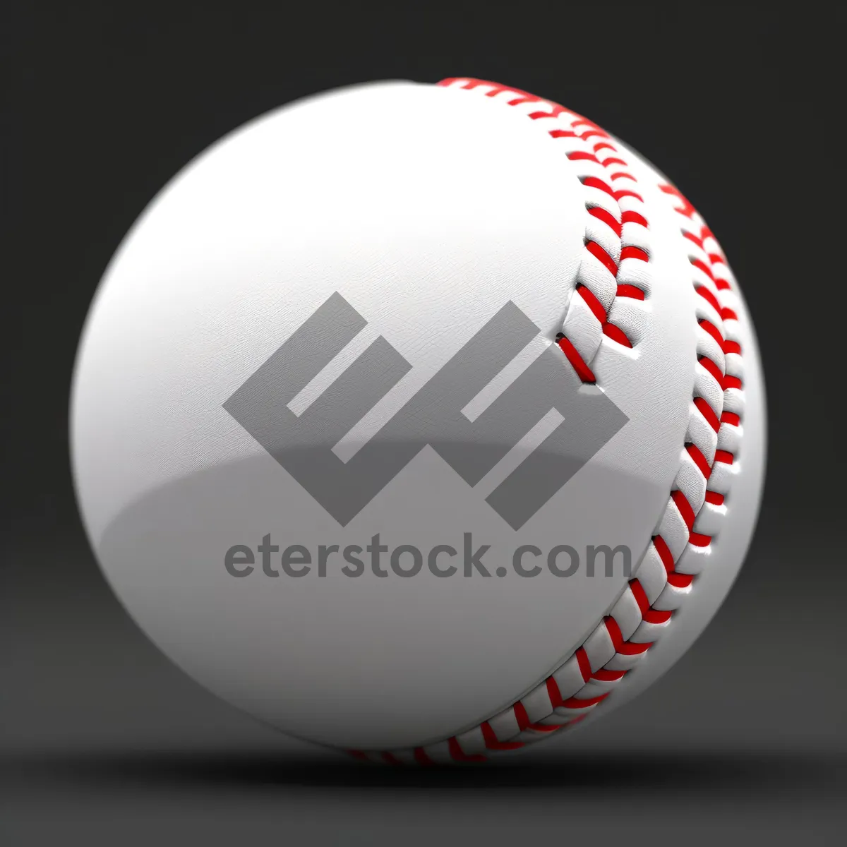 Picture of Round baseball equipment in 3D sphere.