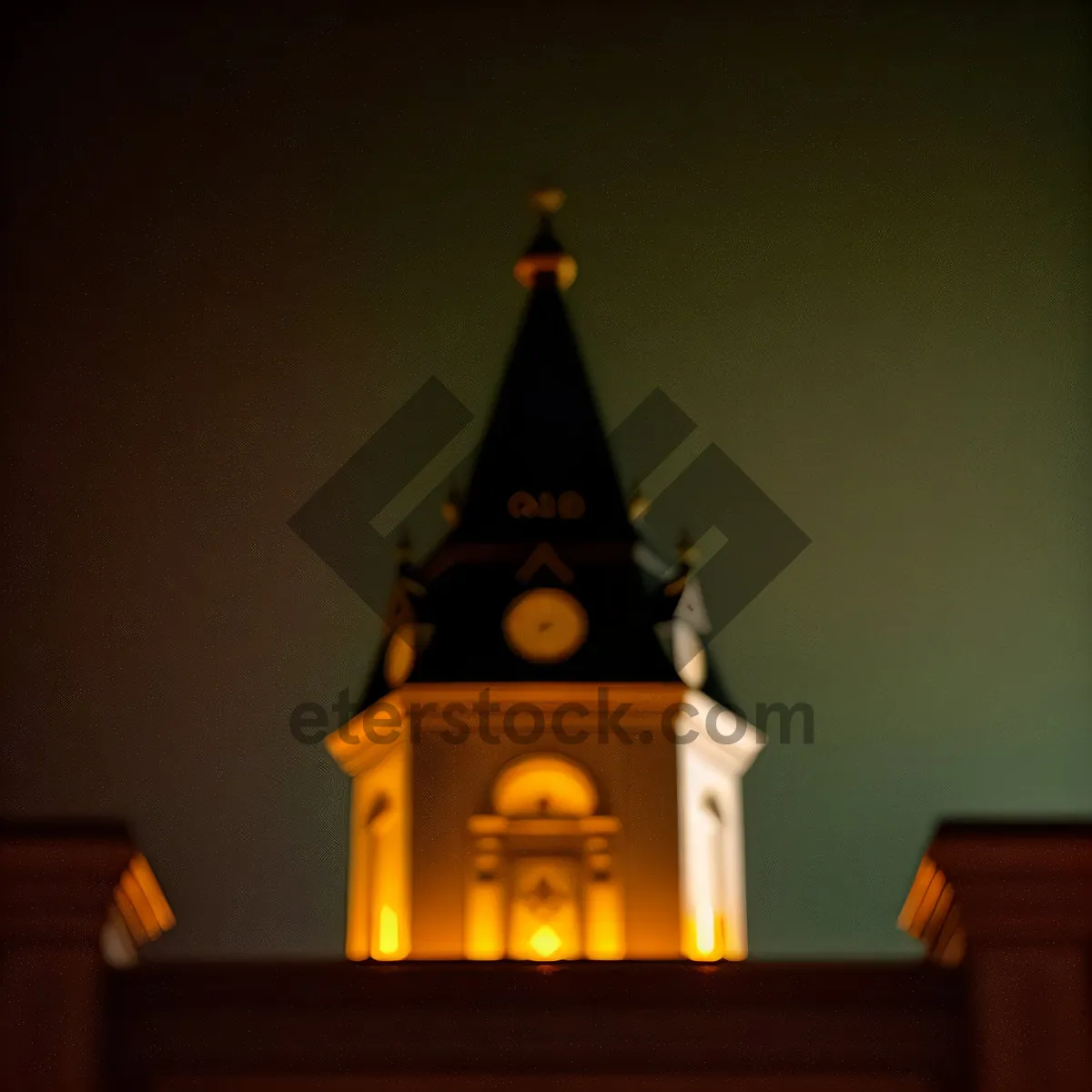 Picture of Gilded Orthodox Cathedral Tower in Historic City