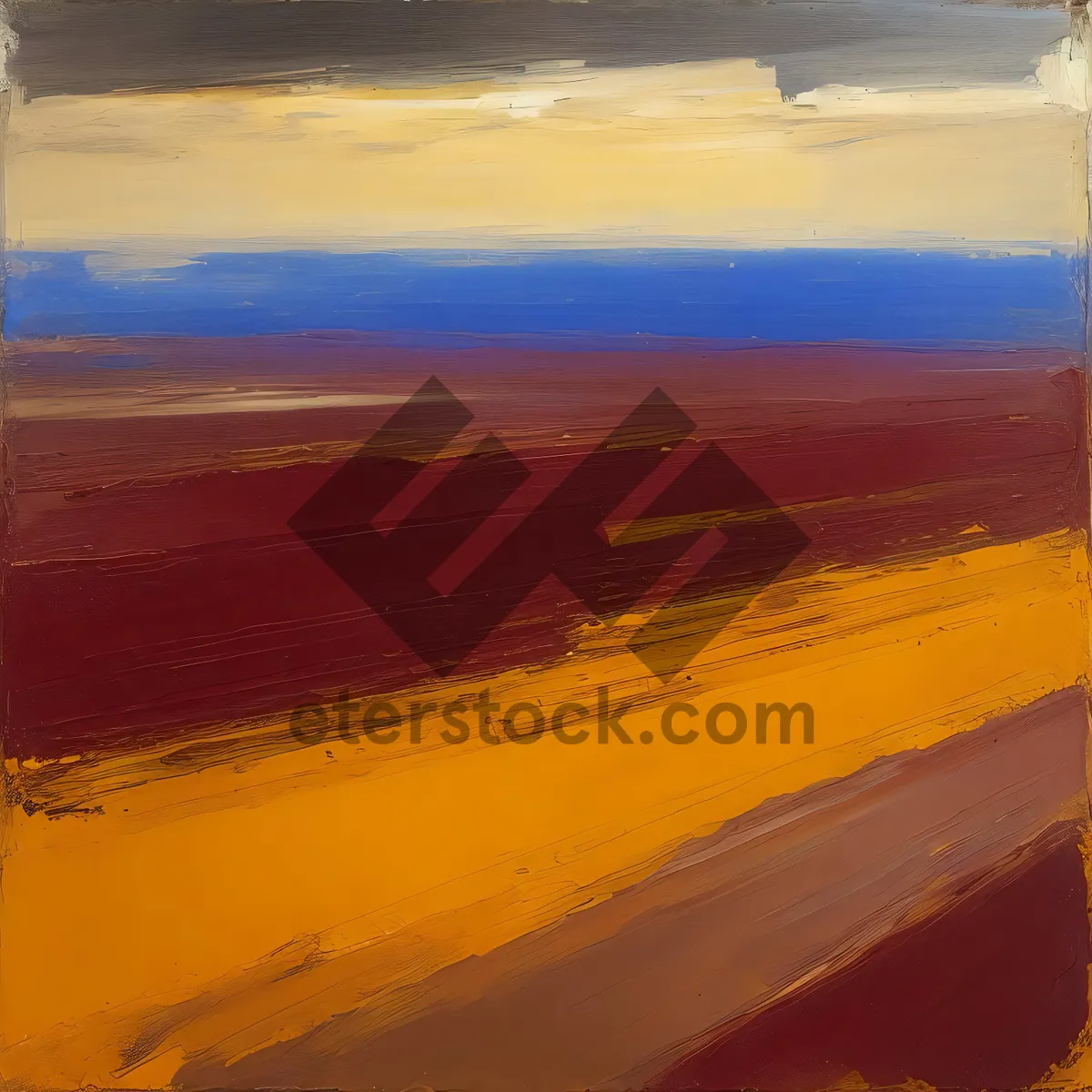 Picture of Vibrant Sunset Over Tropical Coastline
