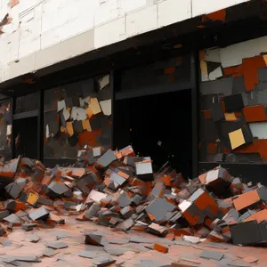 Old Classroom with Tile Roof in Historic Building