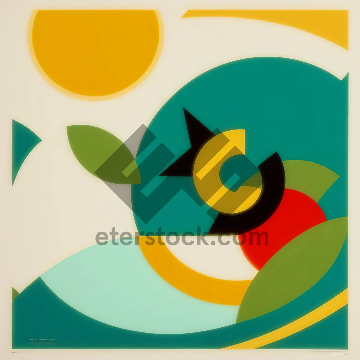 Picture of Graphic Design Elements Set - Iconic Symbolic Letterhead