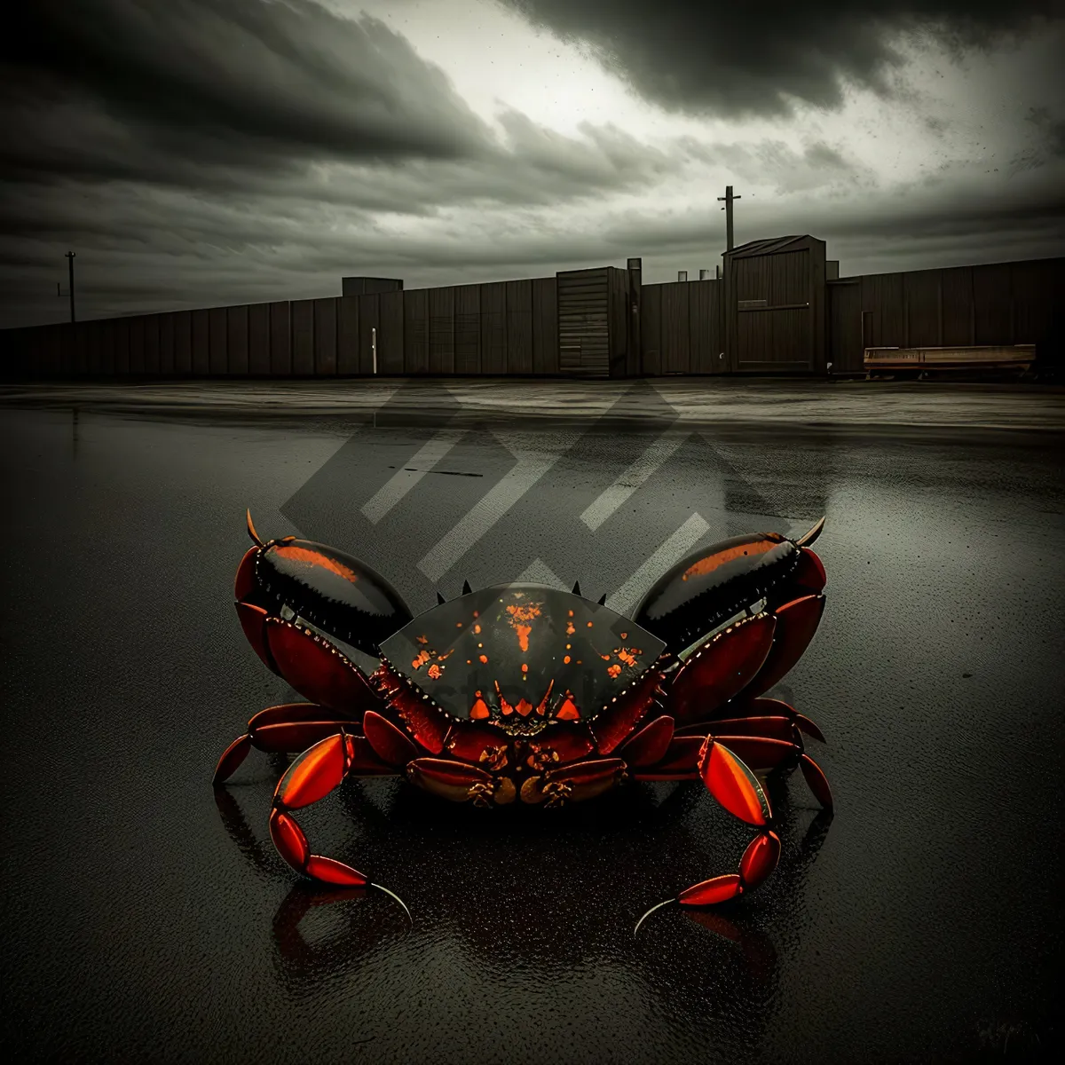 Picture of Crustacean Arthropod: Spiny Lobster on Backboard