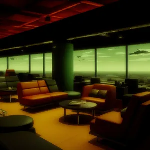 Modern Home Theater with Stylish Furniture