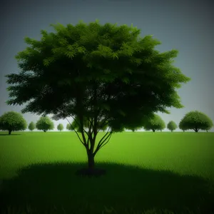 Serenity in the Oak-filled Countryside