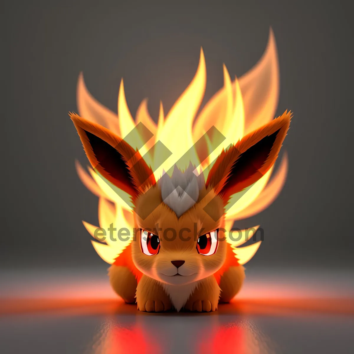 Picture of Blazing Orange Fire Flame Heat Image