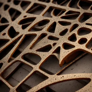 Honeycomb Textured Metal Trivet Pattern on Base Design