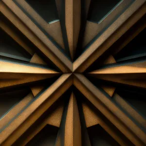 Vintage Lightbeam Pattern in Joinery Design