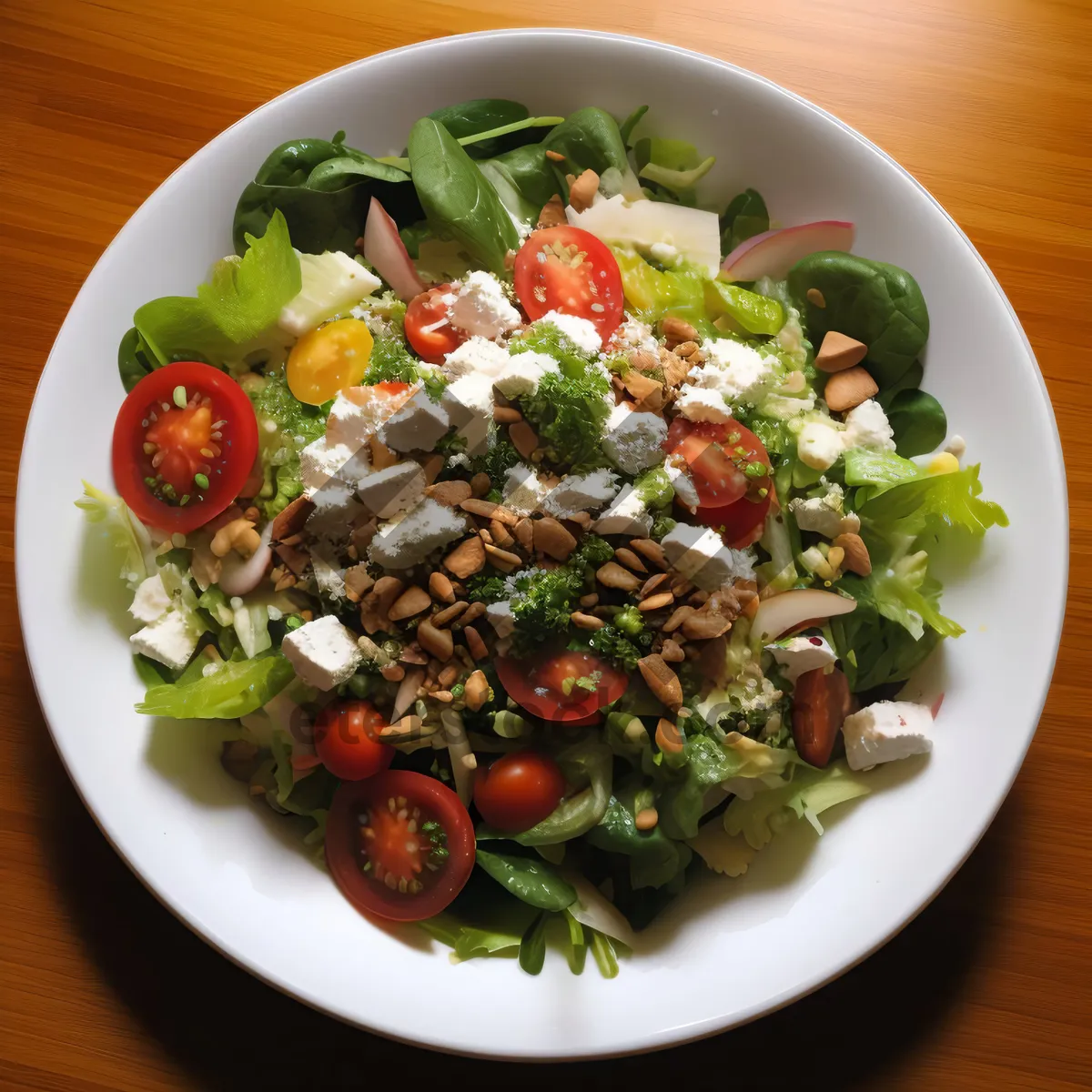 Picture of Healthy Vegetable Salad with Grilled Beef and Pepper