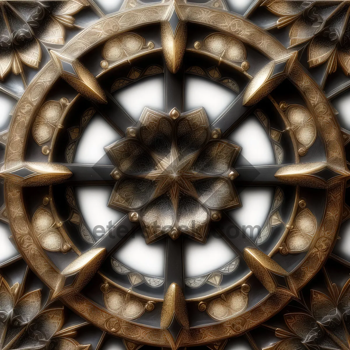 Picture of Woven Rattan Dome: Artistic Window Design