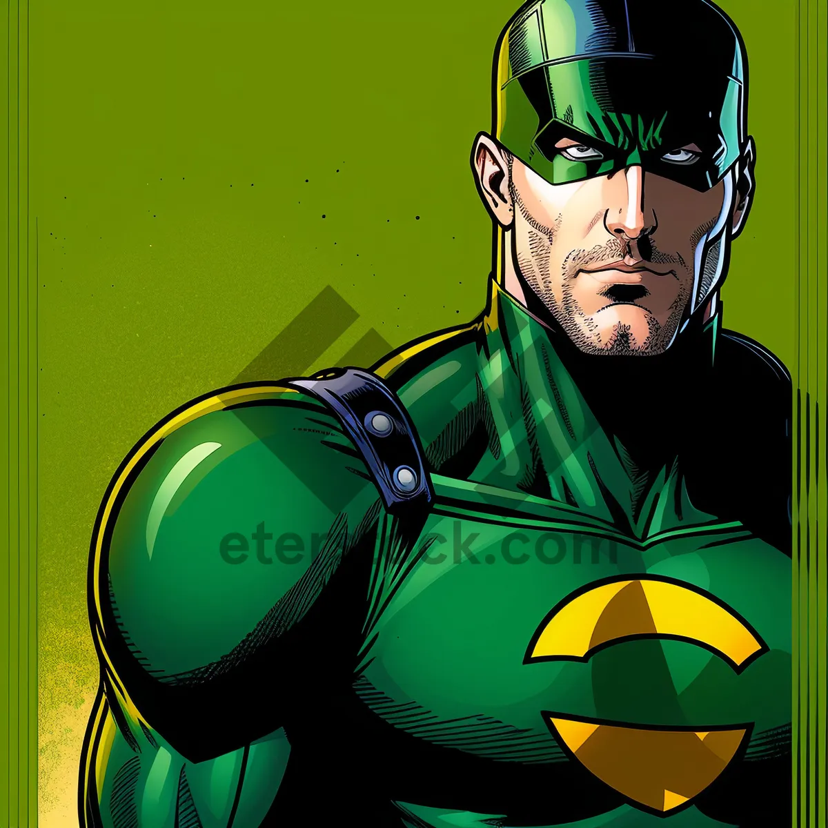 Picture of Vibrant Cartoon Art with Person