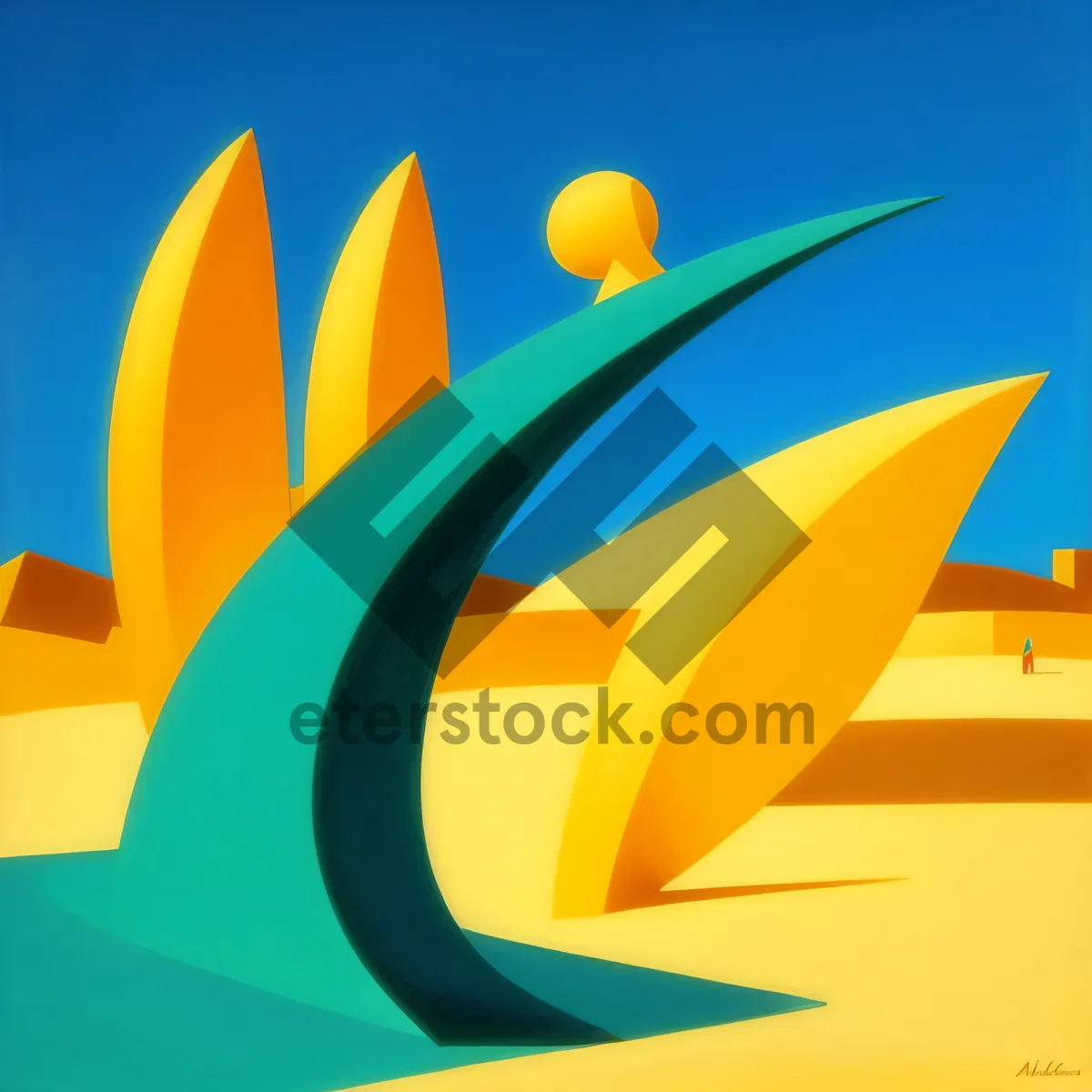 Picture of 3D Sunflower Design Icon