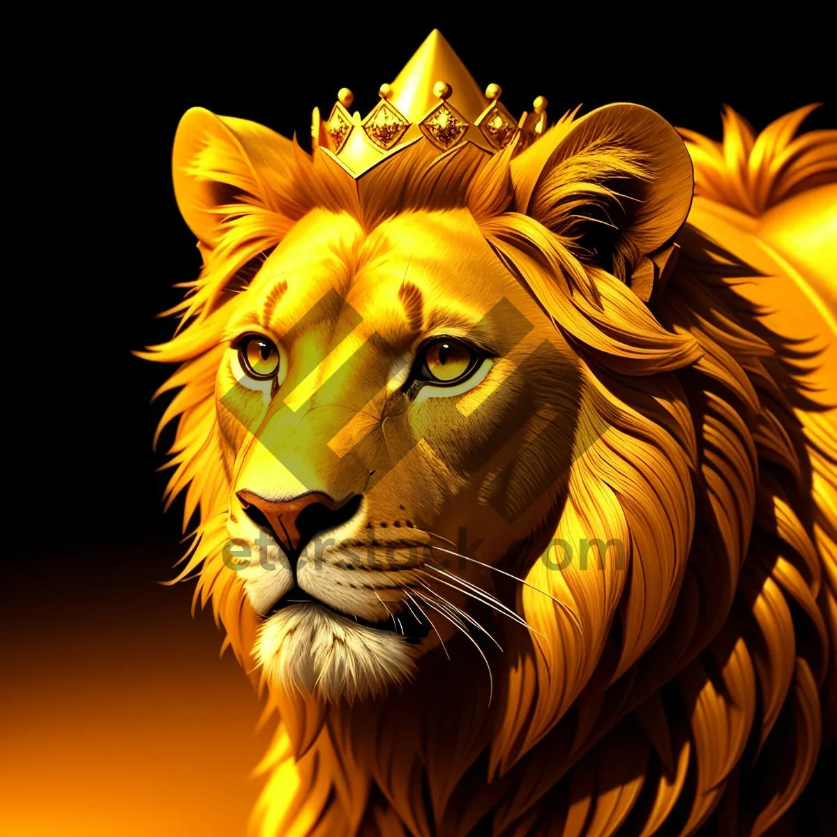 Picture of Majestic King of the Jungle - Lion Portrait