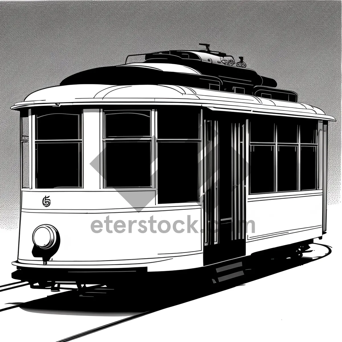 Picture of Modern Streetcar Transportation Kitchen Appliance