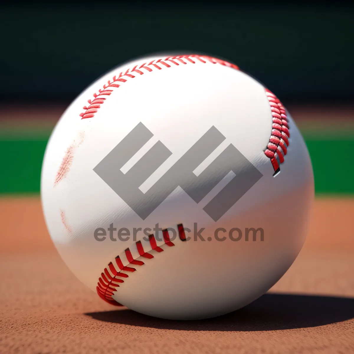 Picture of Baseball game equipment on lush green grass