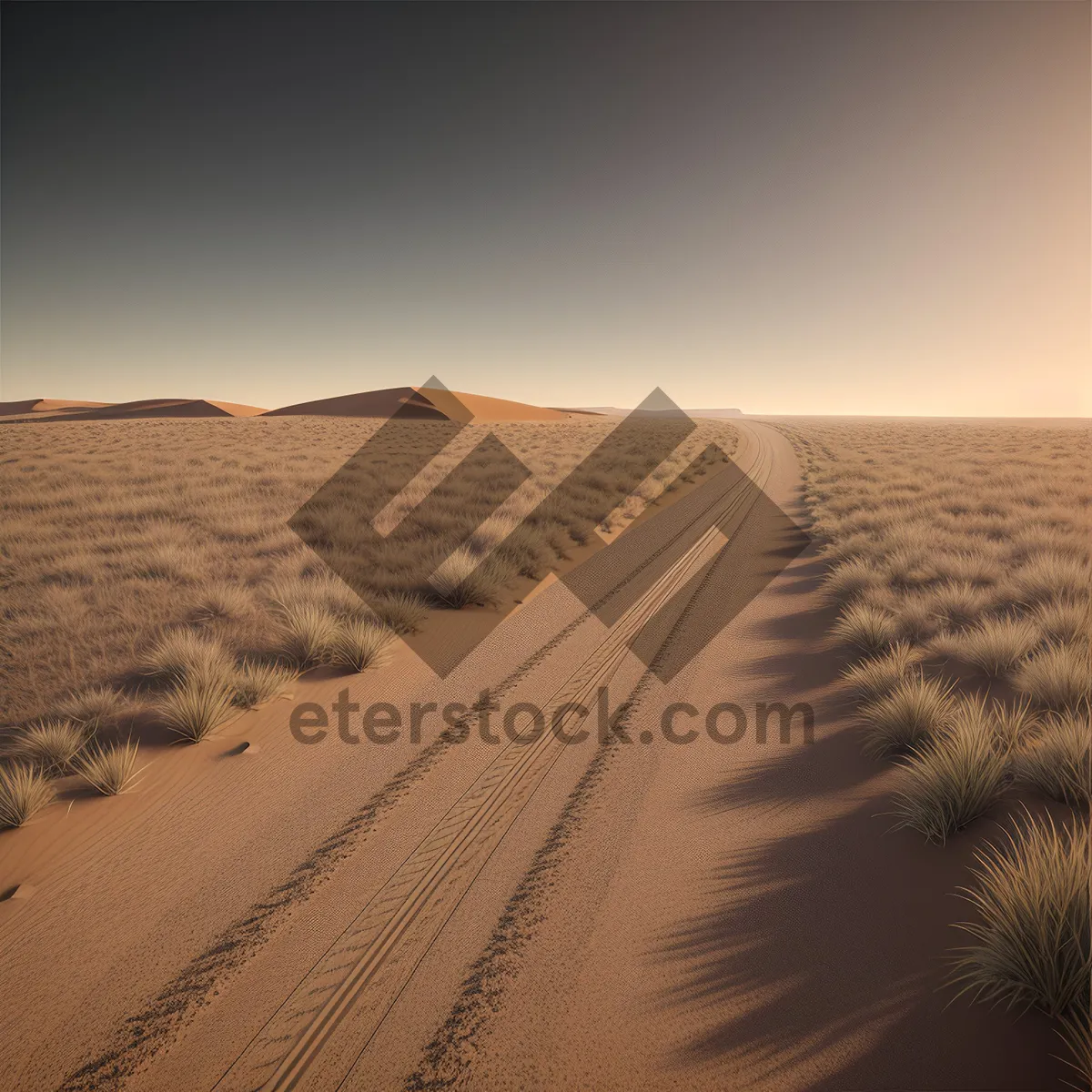 Picture of Sandy Serenity: Majestic Dunes Under Morocco's Sun