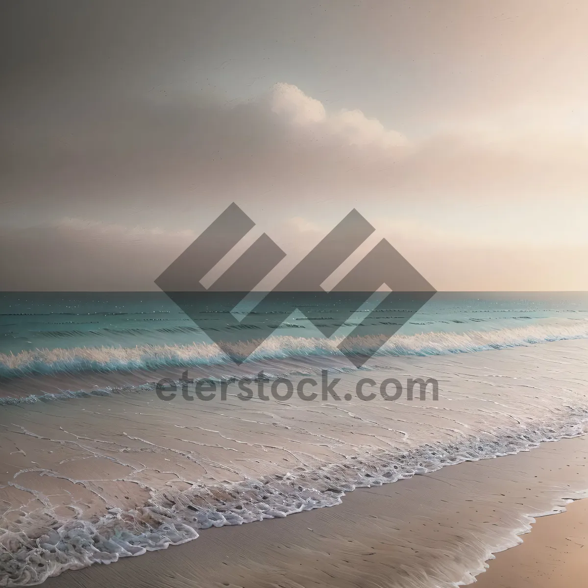 Picture of Serene Coastal Paradise: Clear Turquoise Waters and Sandy Shoreline