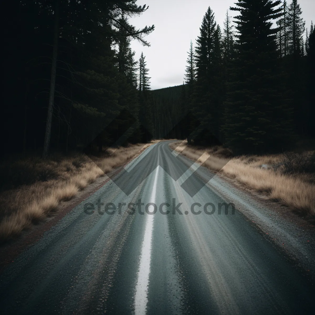 Picture of Spiraling Highway Through Beautiful Sky