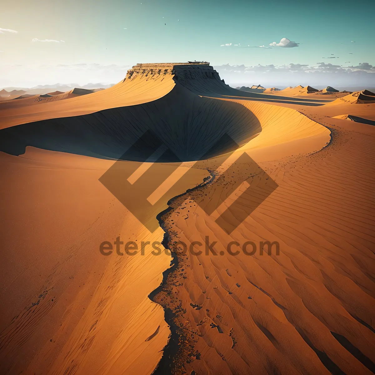 Picture of Sandy Dunes Under the Scorching Sun