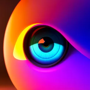 Glossy Orange Button Circle Web Design