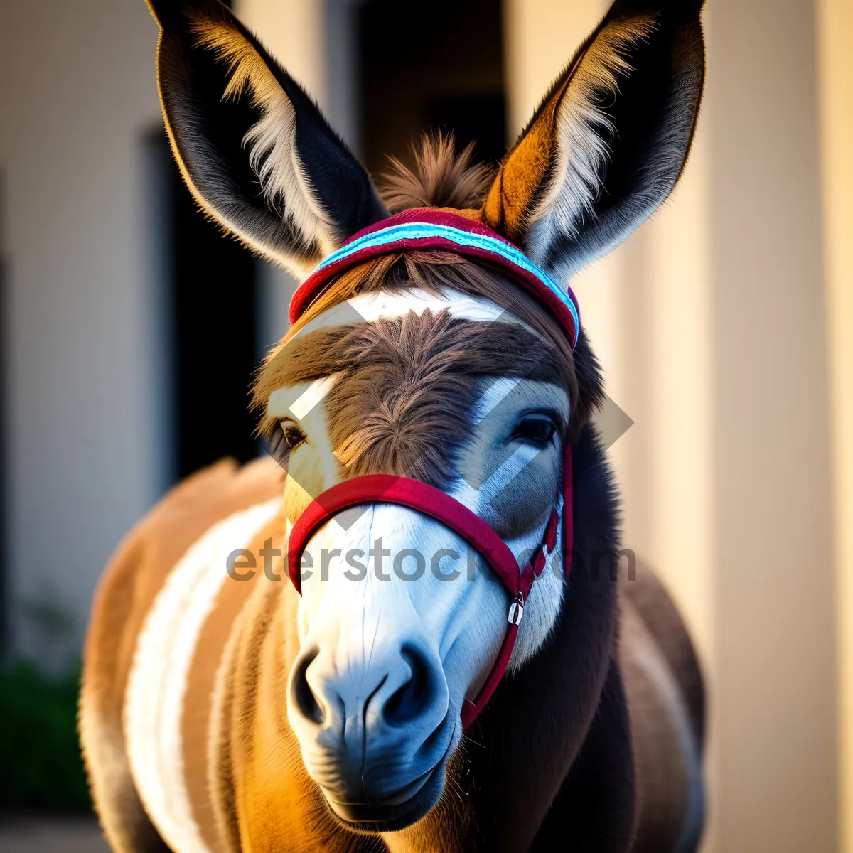 Picture of Wild Horse with Disguise Mask At Carousel