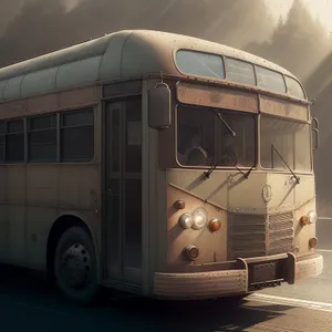 Urban Transport: A Busy Trolleybus on the Road