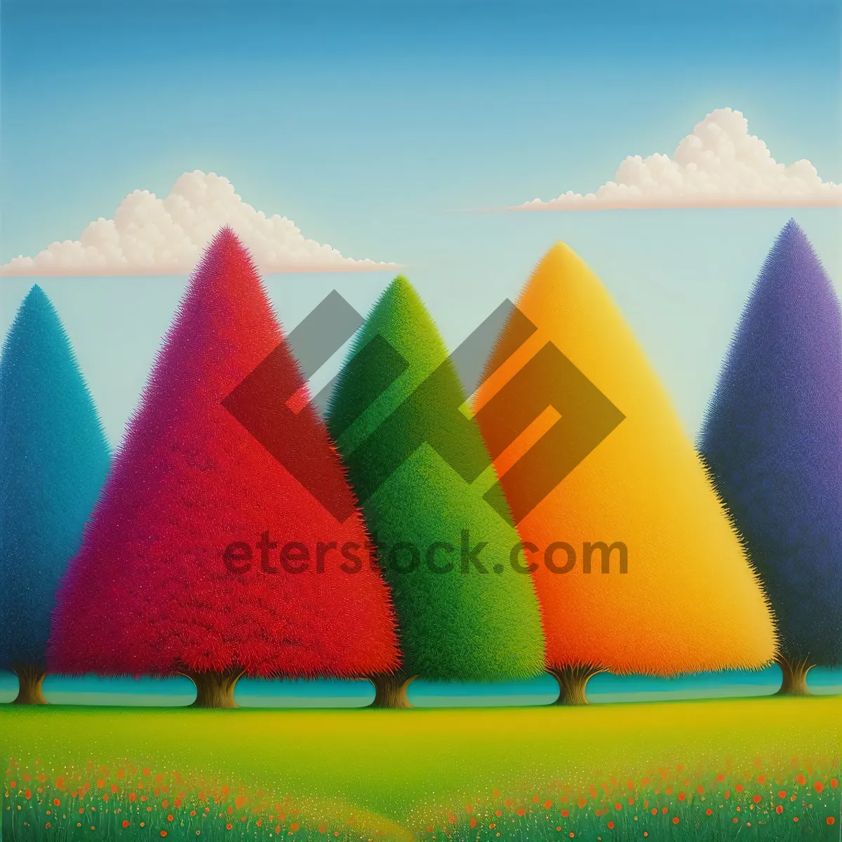 Picture of Colorful school supplies including pencils and crayons in a pyramid shape.