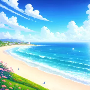 Tranquil Tropic Paradise: Sunny Beach Bliss