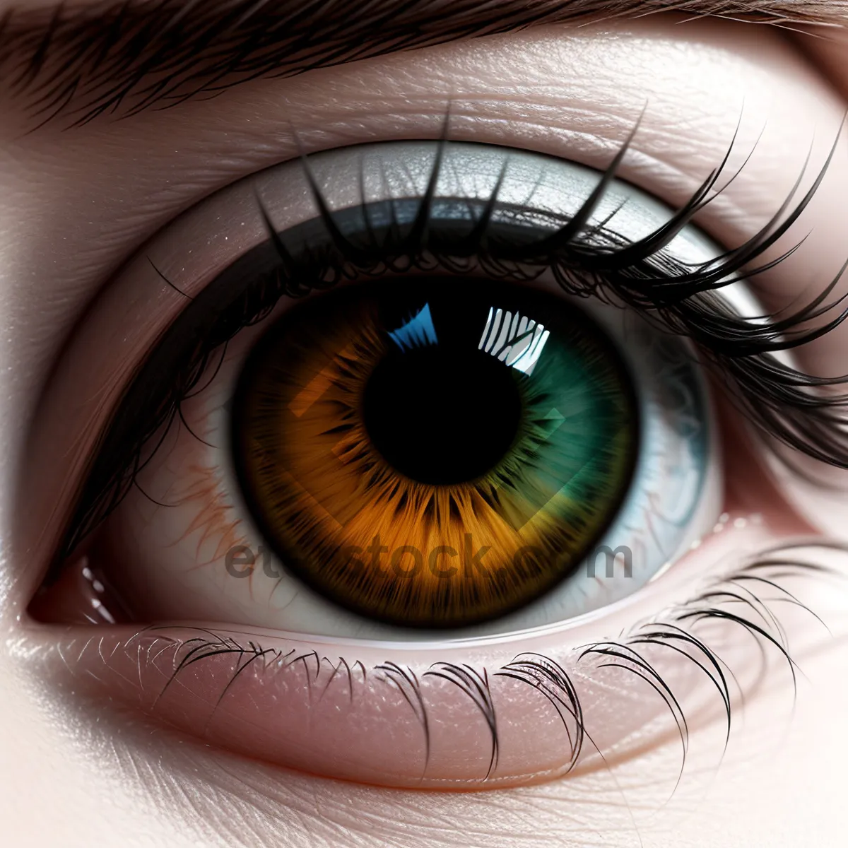 Picture of Vibrant Iris - Close-up Eyeball