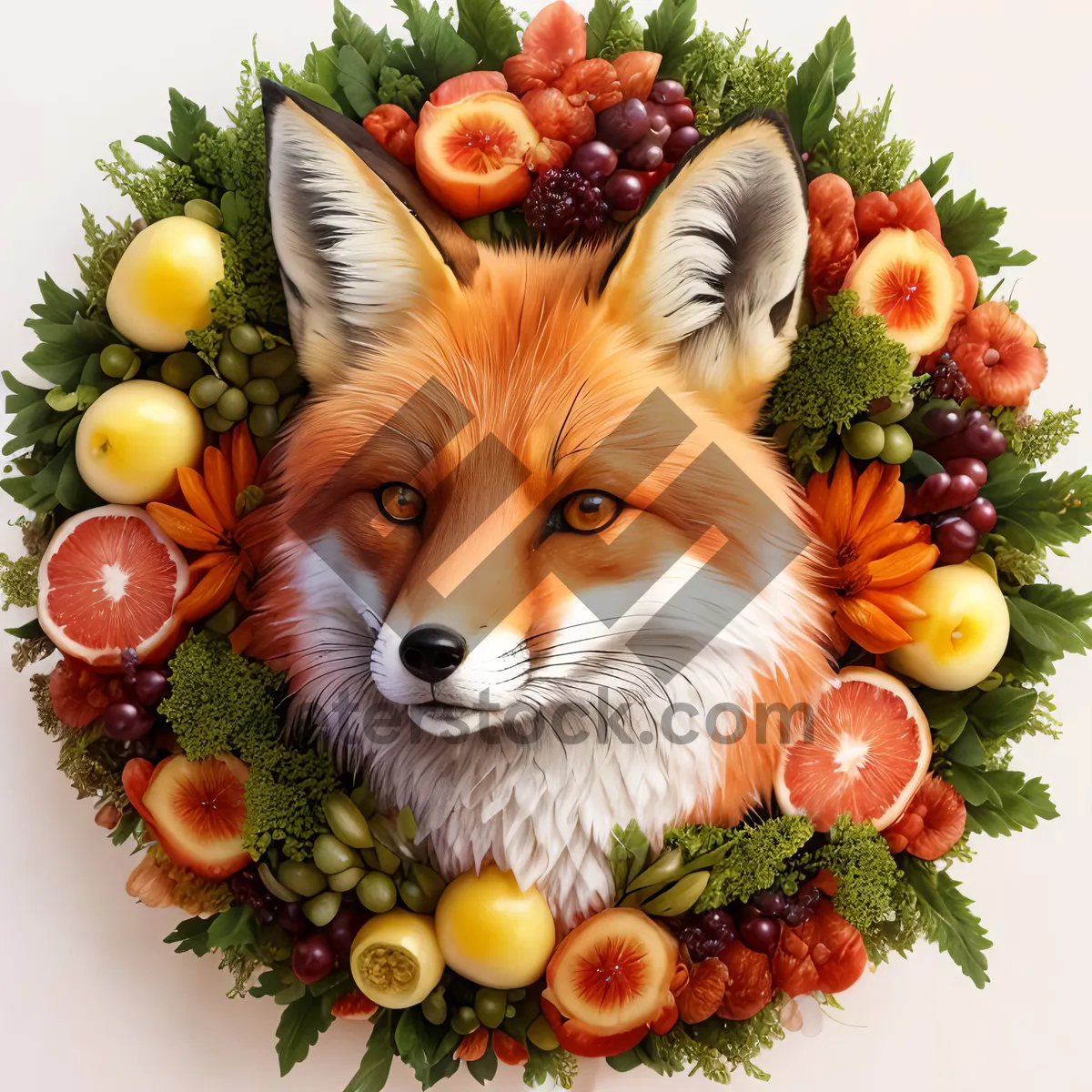 Picture of Assorted Fresh Fruits in a Basket